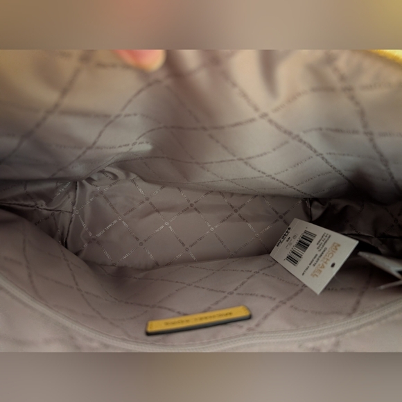 Michael Kors Charlotte Large Top Zip Shoulder Tote Bag Golden Yellow (NWT) - Picture 8 of 13